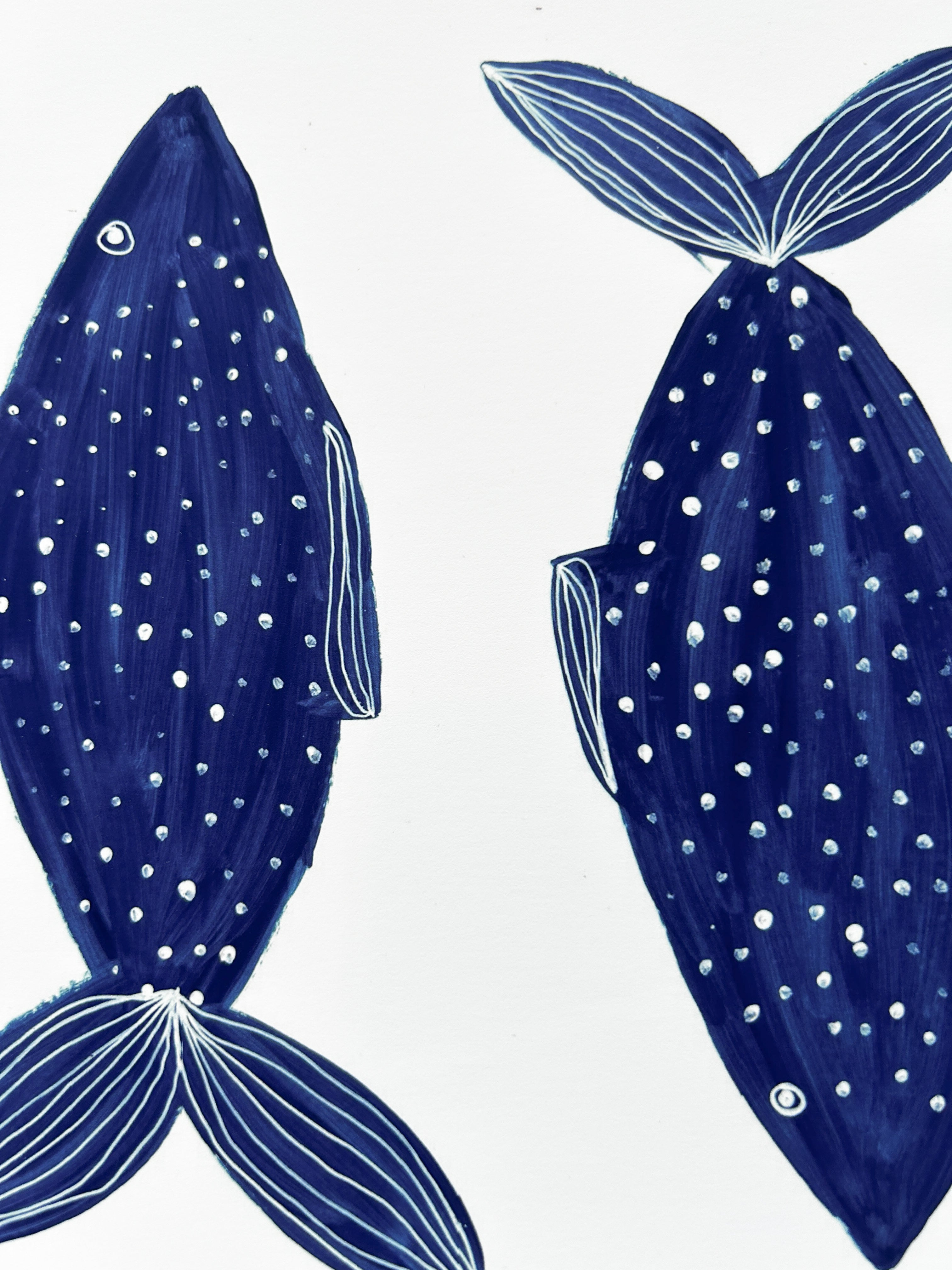 Three Blue Fish