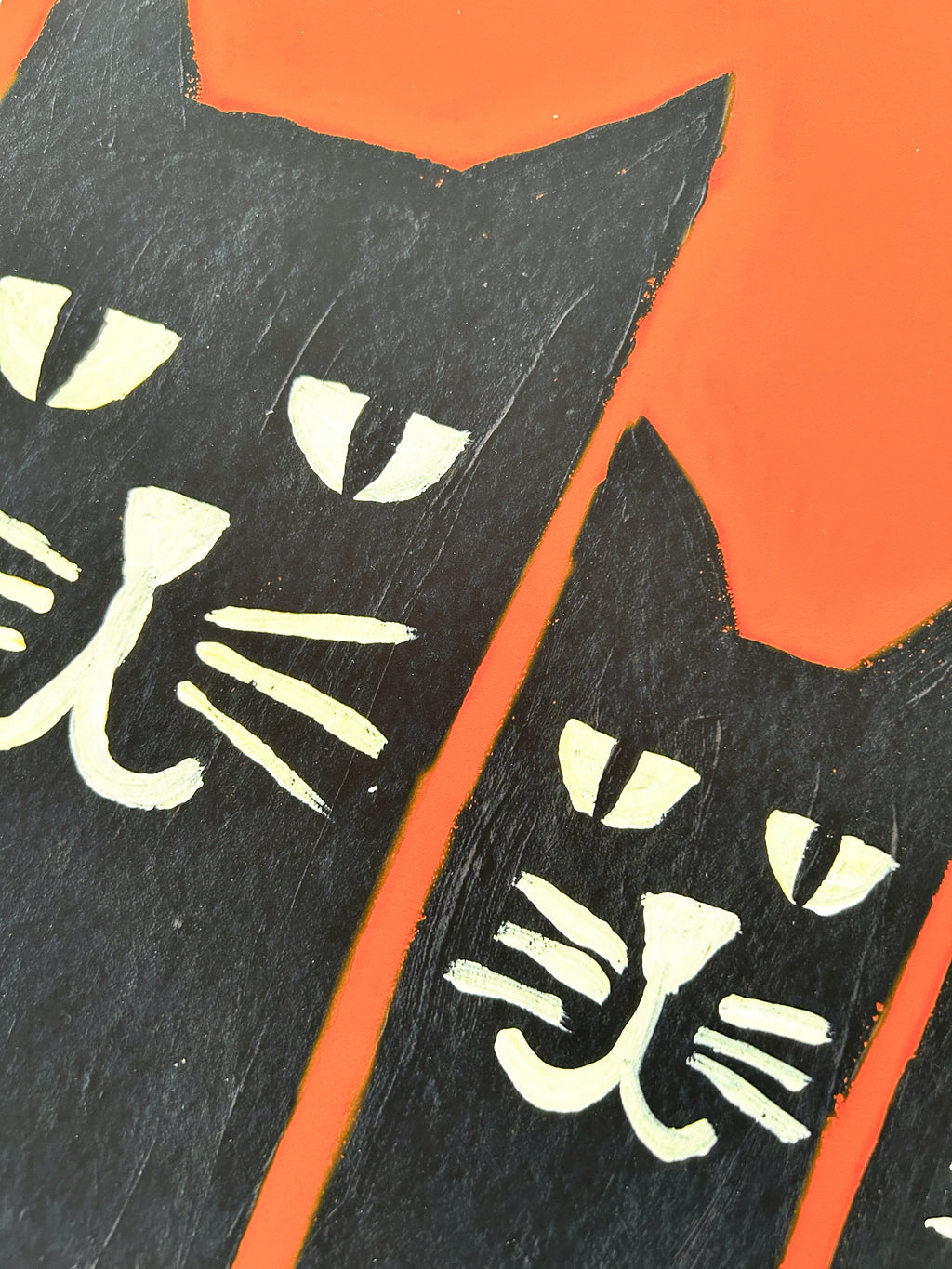 Black Cat Family Print