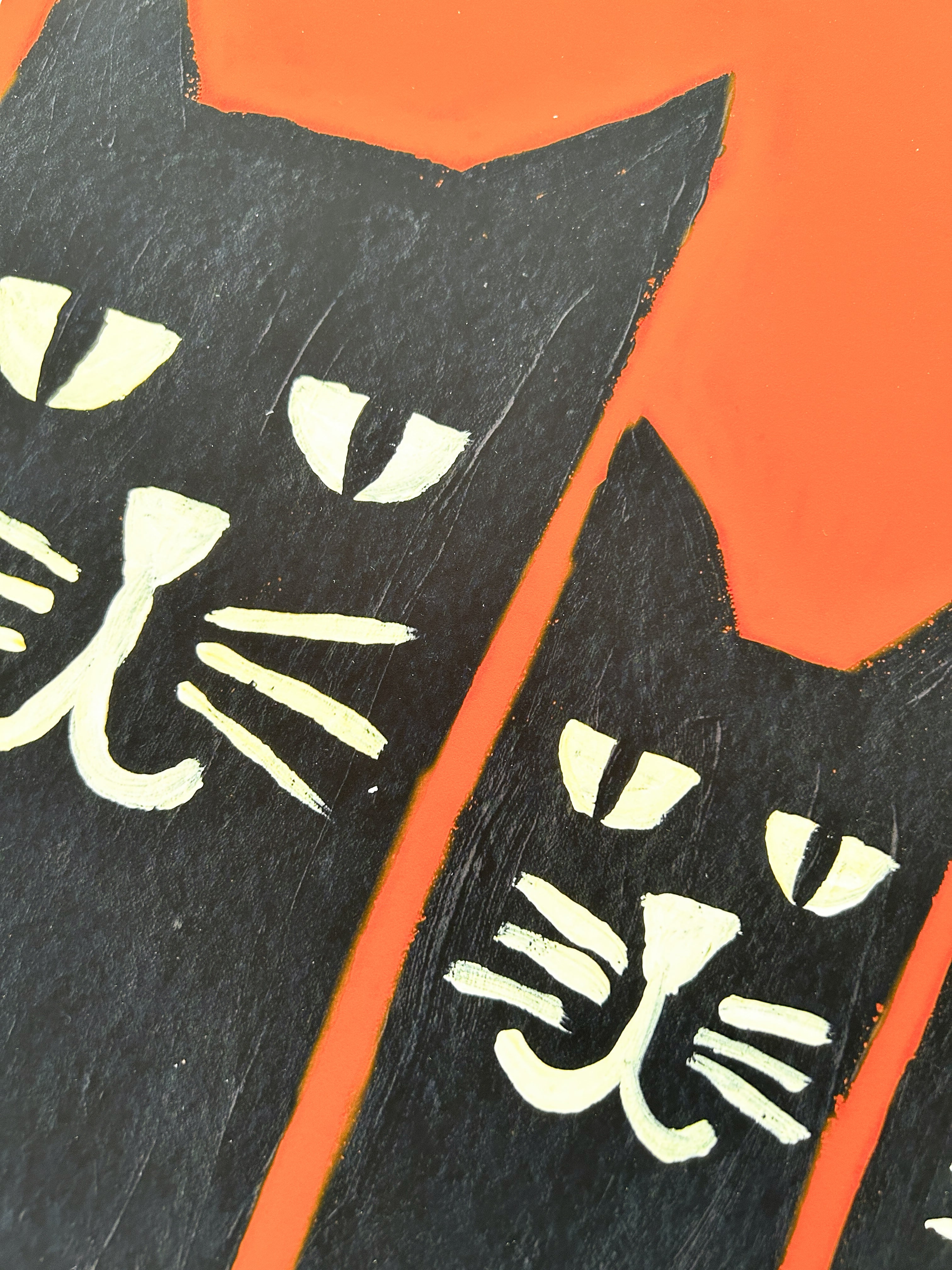 Black Cat Family Print