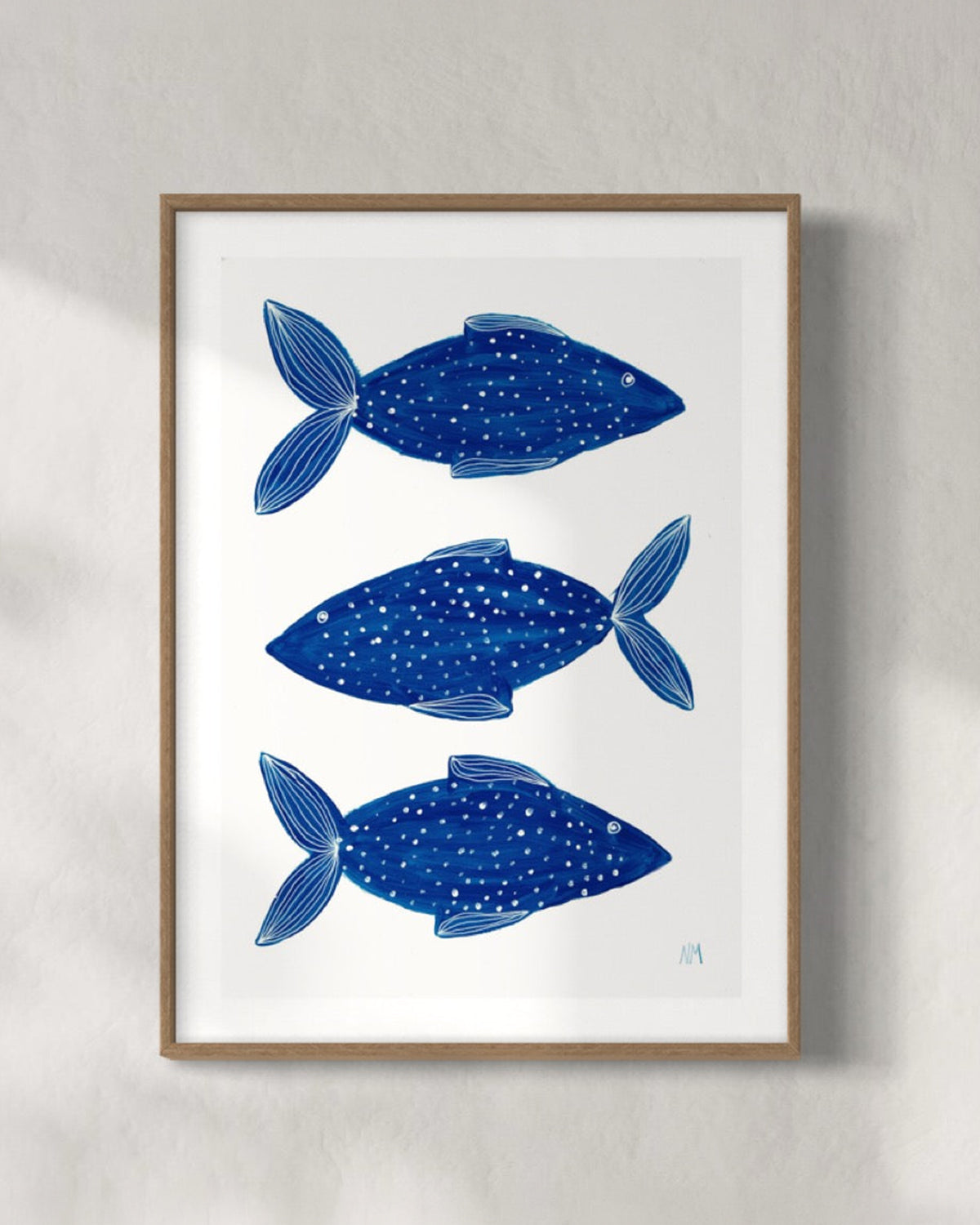 Three Blue Fish