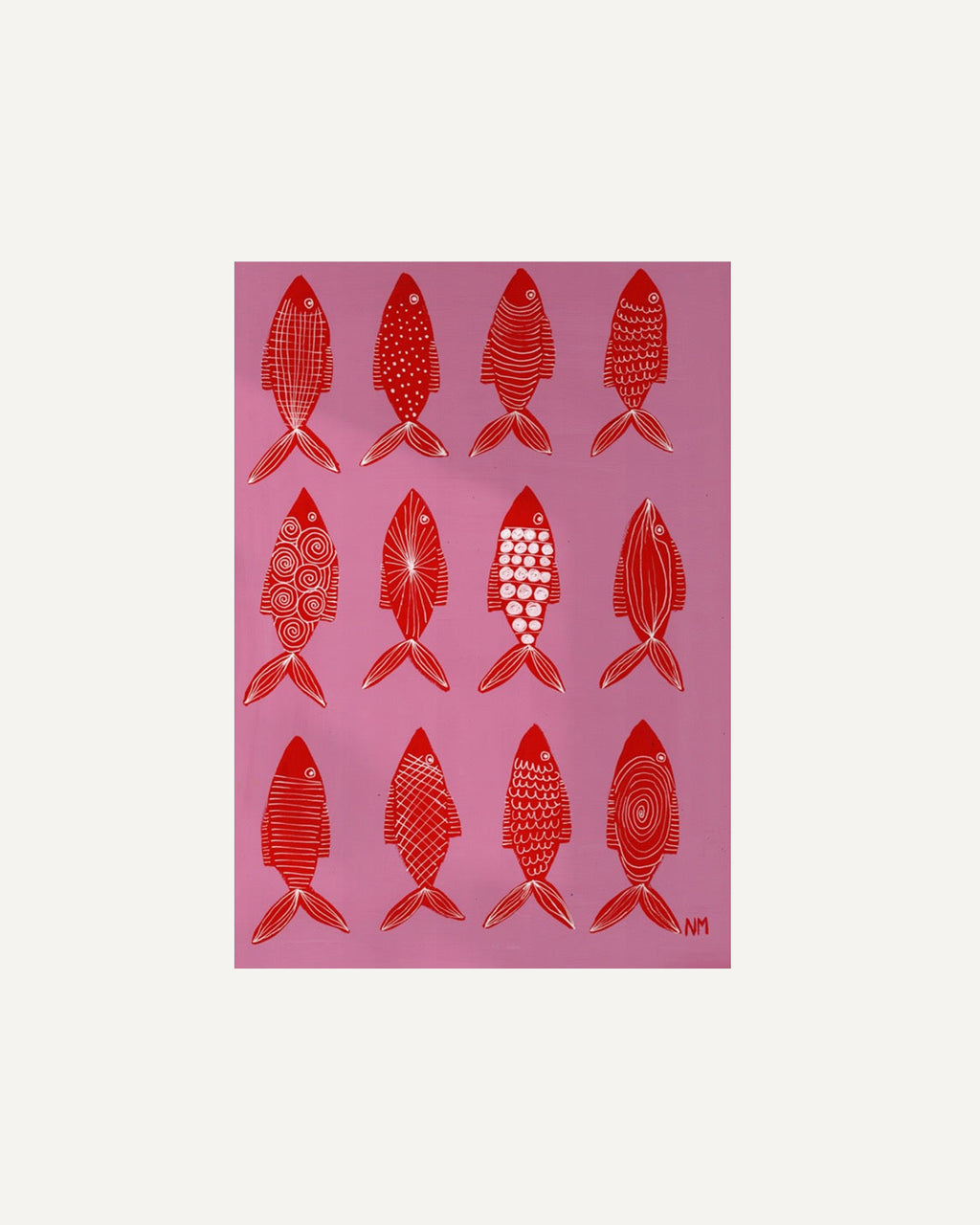 Twelve Red Fish