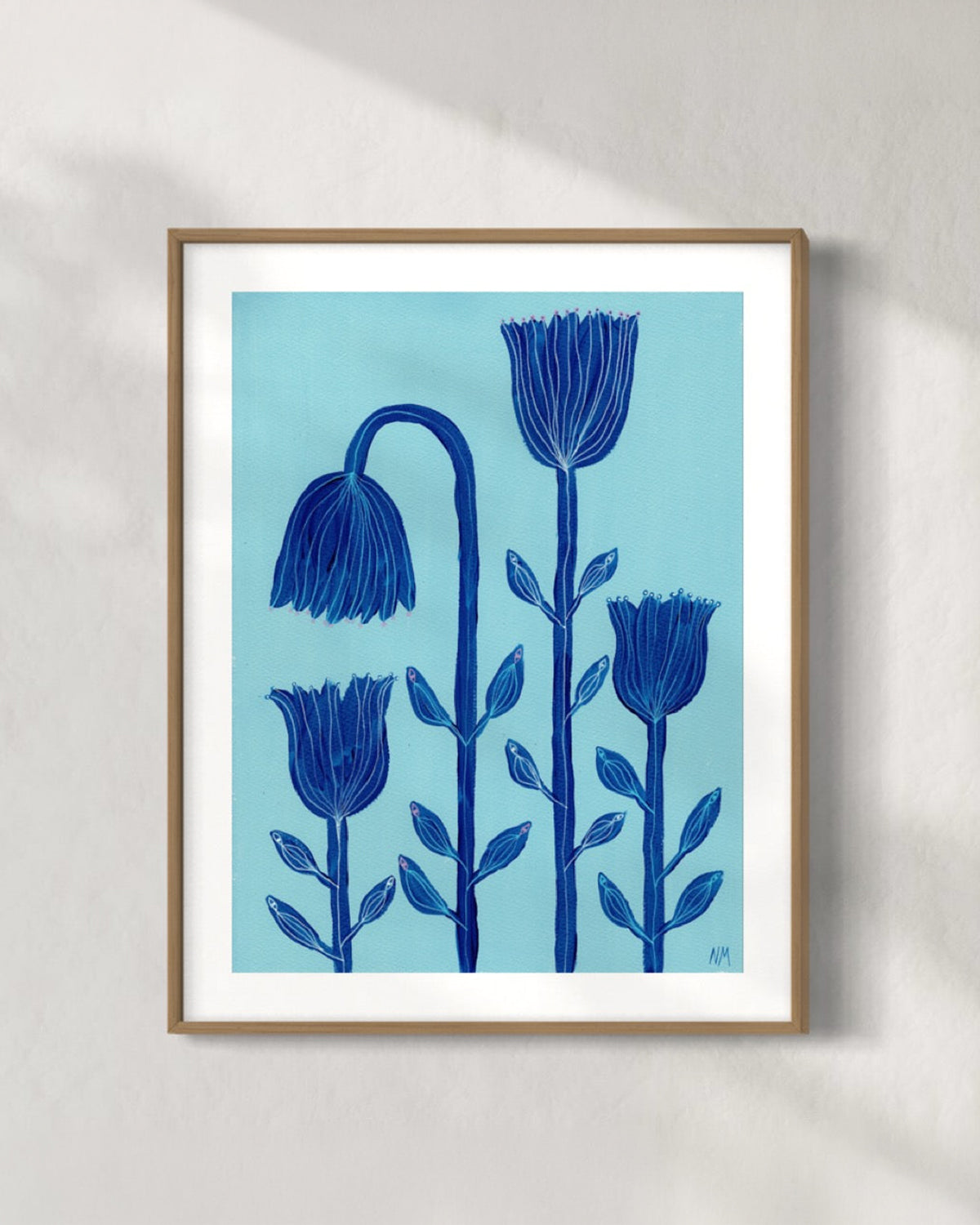 Four Blue Flowers