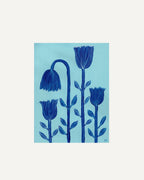 Four Blue Flowers